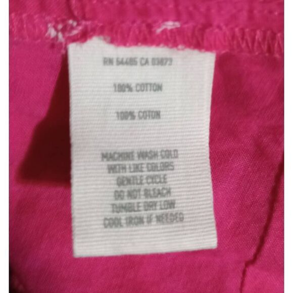 Aerie Shirt Ladies Medium Oversized Pink Semi Sheer Crochet - Picture 7 of 8